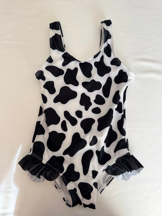 Ruffle farms cow one piece