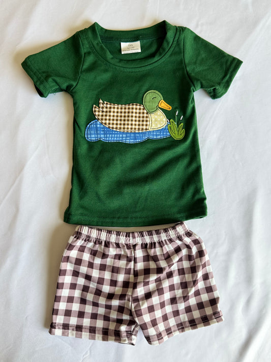Little hunters gingham set